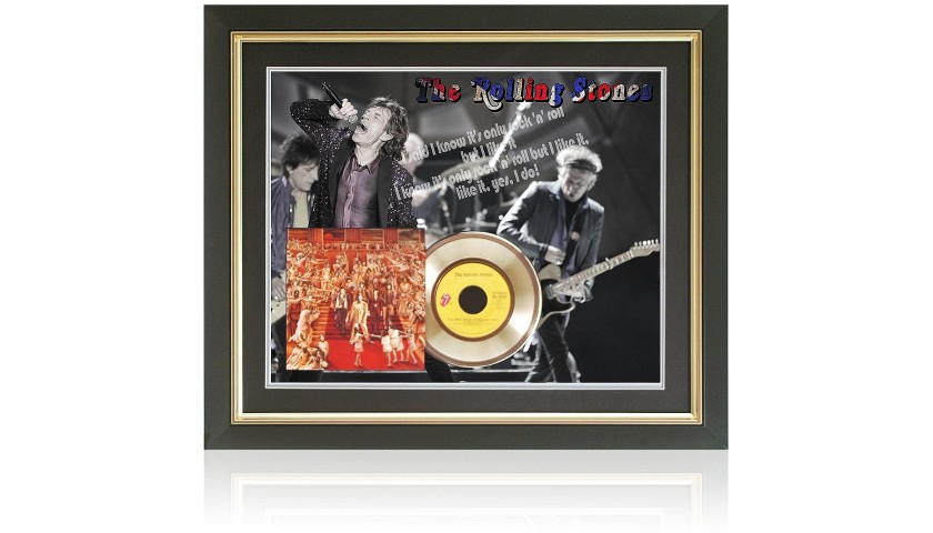 Rolling Stones Limited Edition Gold Disc Presentation