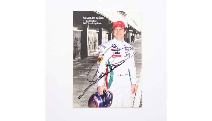 Alex Zanardi Signed Card