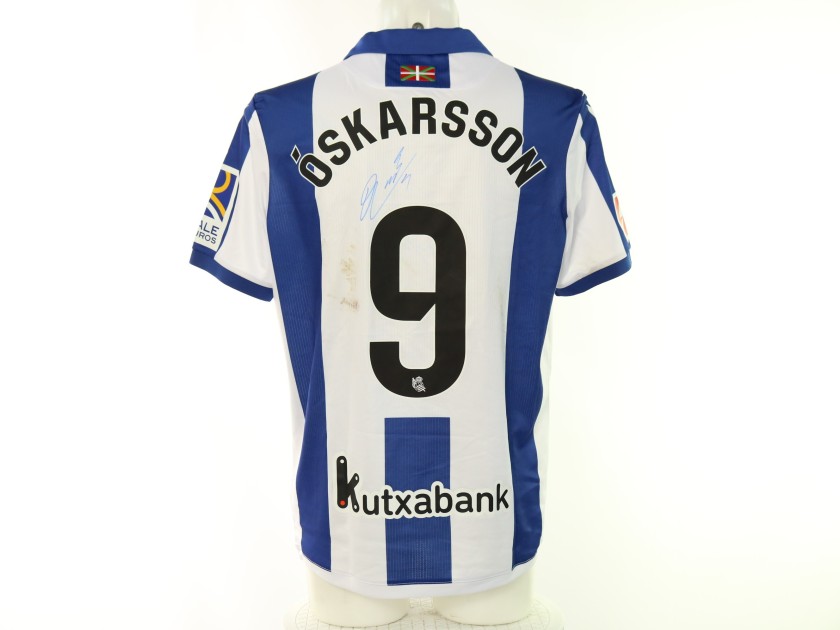 Maglia Óskarsson Real Sociedad vs Getafe Unwashed, 2025 - Autografata