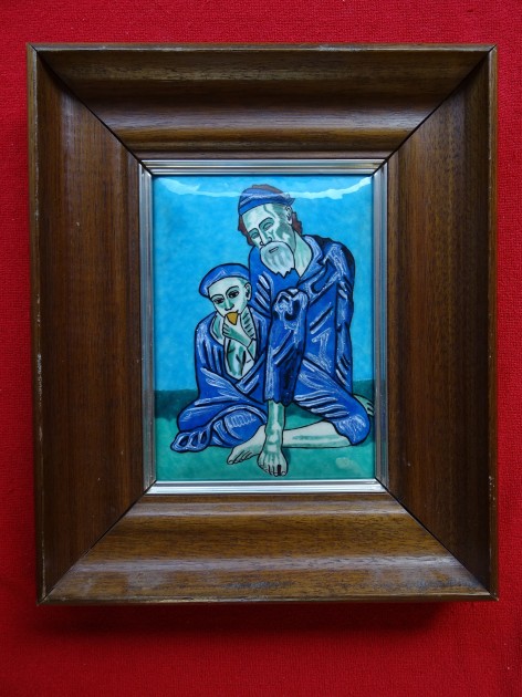 "Vecchio cieco e ragazzo" Opera in smalto di Pablo Picasso