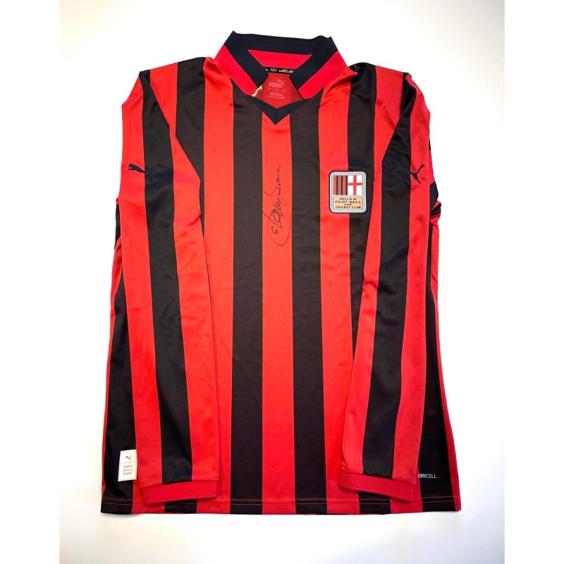 Milan's 125° Anniversary Official Shirt 2024/25 - Signed by Franco Baresi