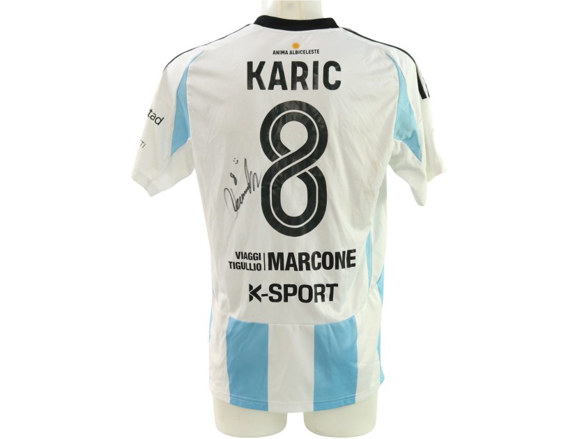 Karic's Unwashed Signed Shirt, Lucchese vs Virtus Entella 2025