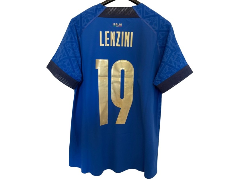 Lenzini's Match-Issued Shirt, Italy vs Croatia - WC Qualifiers 2021