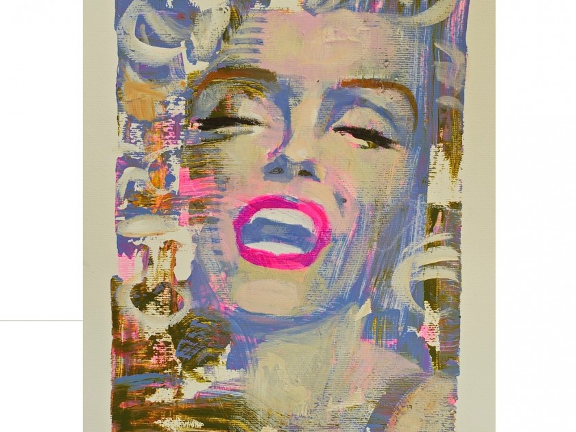 Marilyn Monroe's portrait painted by the respected Italian artist, Anna Pennati