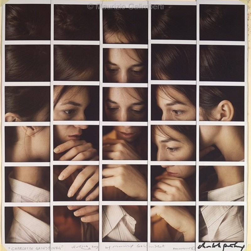 Polaroid Mosaic Portrait by Maurizio Galimberti