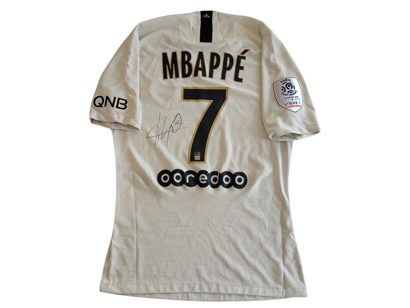 Mbappe's PSG Match Signed Shirt, 2018/19
