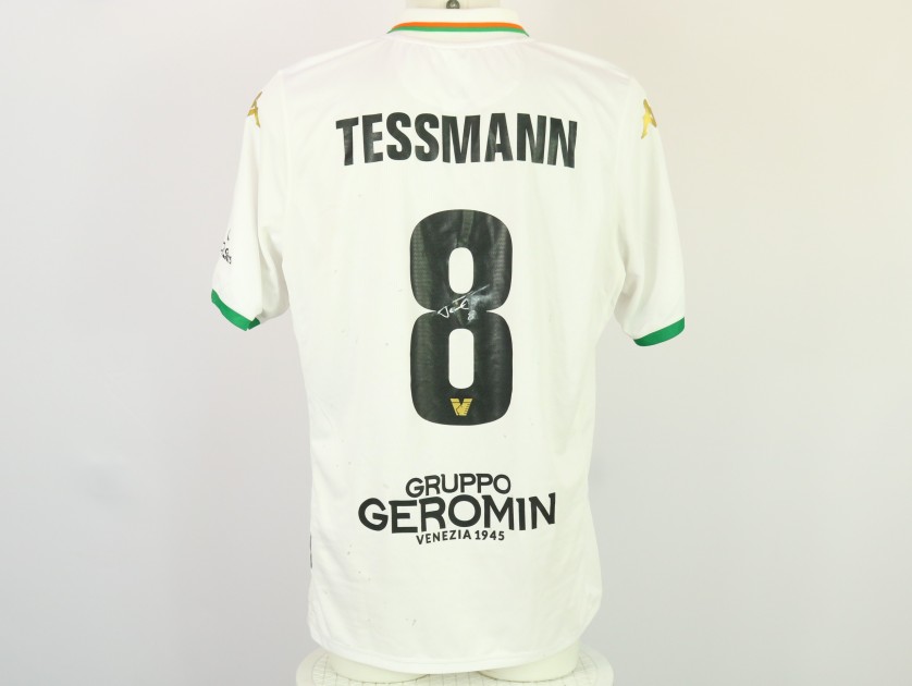 Tessmann's Unwashed Signed Shirt, Como vs Venezia 2024