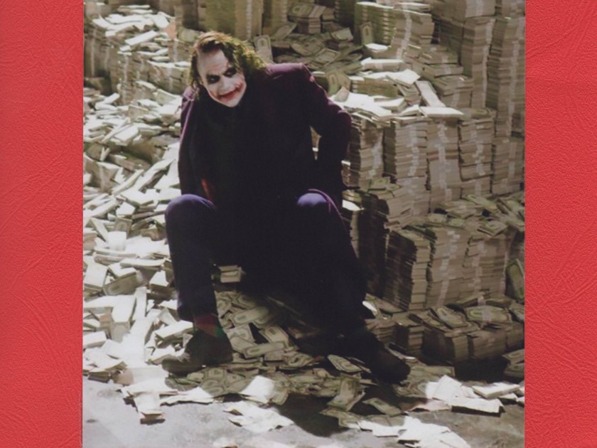 Prop money used in "The Dark Knight" movie