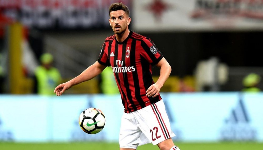 Musacchio's Match-Worn Milan-Inter Shirt with Special Patch