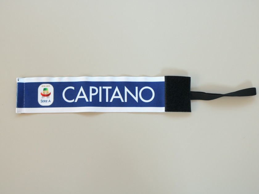 Milan's Match-Issued Captain's Armband, 2018/19 - Signed by Franco Baresi