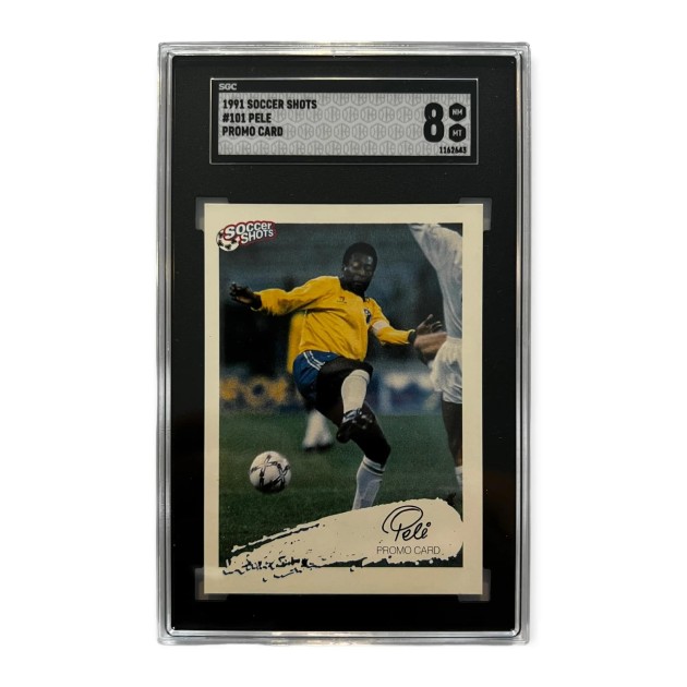 Pelé 1991 Soccer Shots Promo Trading Card SGC 8 - CharityStars