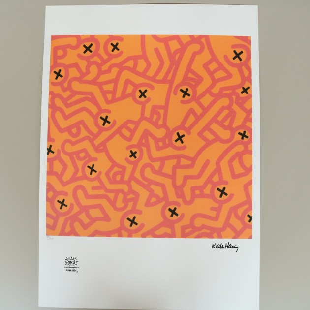 Keith Haring Litografia firmata