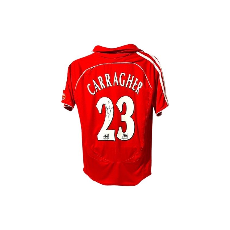 Maglia replica firmata di Jamie Carragher per il Liverpool 2006/08