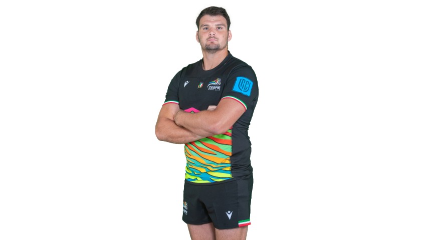 Sisi's Zebre Rugby Match Shirt, 2021/22 - Signed by the Squad