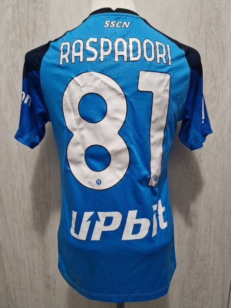 Raspadori's Napoli Unwashed Shirt, Serie A 2022/23