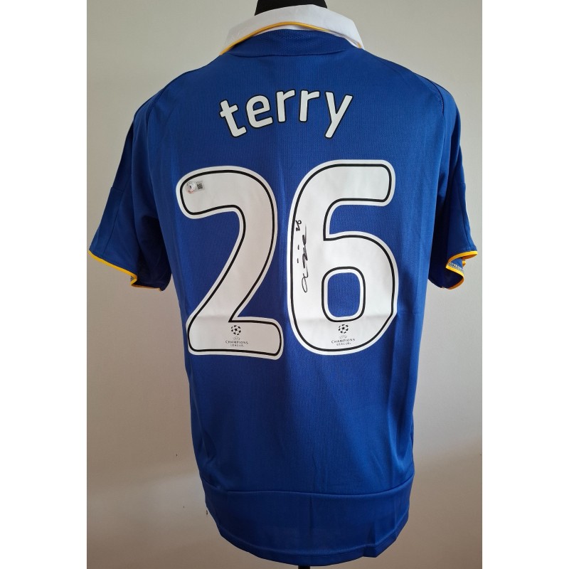 John Terry's Chelsea 2008 Champions League Final Signed Replica Shirt