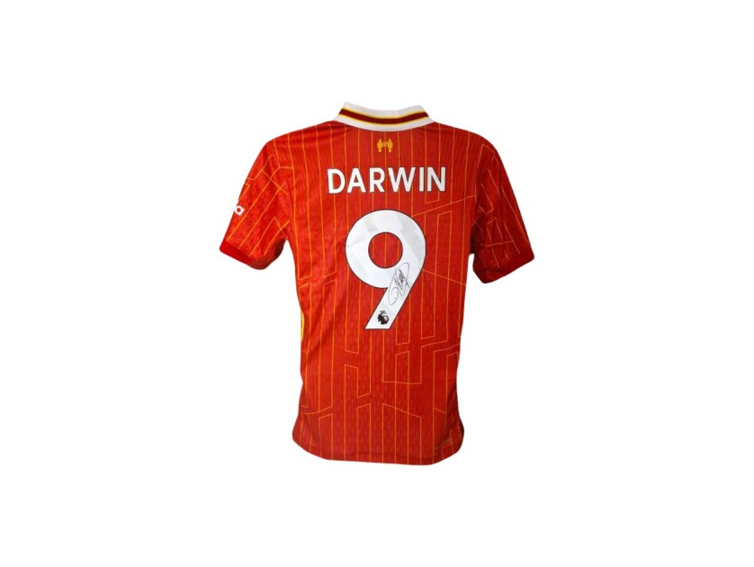 Maglia  versione giocatore replica Liverpool 2024/25 firmata da Darwin Nunez 