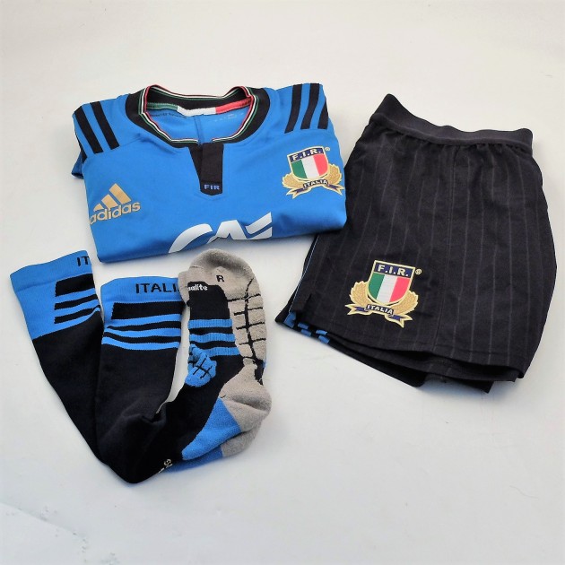 Lorenzo Cittadini match worn kit, Italy-Ireland 11/02/2017 - UNWASHED