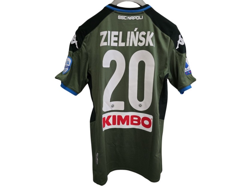 Zieliński's Napoli Issued Shirt, 2019/20 - Special Patch
