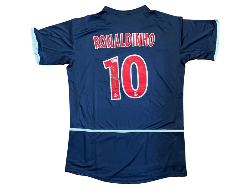 Ronaldinho's Paris Saint-Germain 2002/03 Signed Replica Shirt