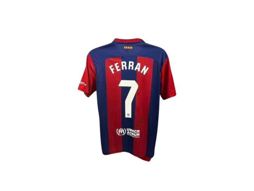 Ferran Torres' FC Barcelona 2023/24 Signed Replica Shirt