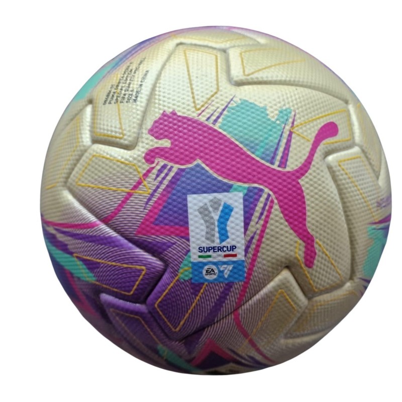 Pallone Match-Ball Special Gold Edition Inter vs Milan, Finale Supercoppa Italiana 2025