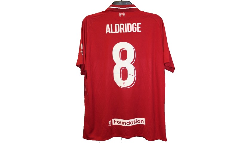 Aldridge's Liverpool Legends Game Worn and Signed Shirt
