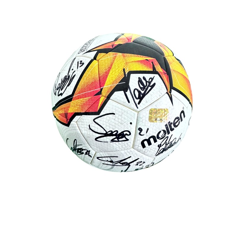 Pallone Match-Ball Europa League - Autografato dalla Rosa Lazio