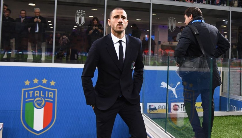 Italy National Football Team Suit Worn by Leonardo Bonucci