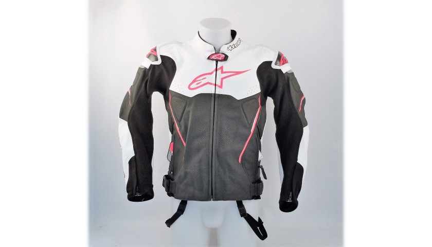 Leather Motorcycle Jacket Alpinestars - "Romboni" Logo