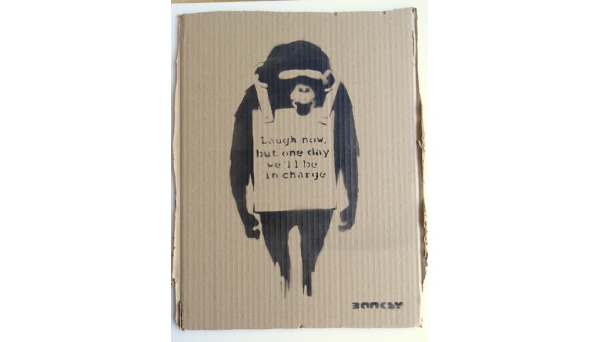 Banksy Dismaland souvenir cardboard (attribuited)