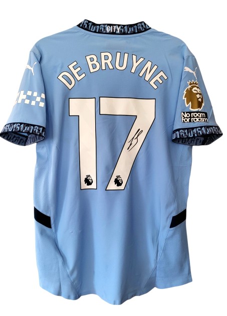 Maglia Gara De Bruyne "Poppy" Bournemouth vs Manchester City, 2024 - Autografata