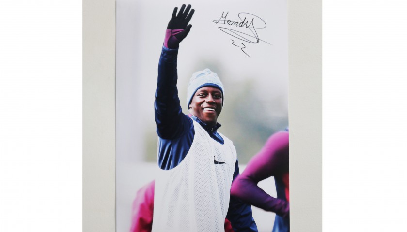 Benjamin Mendy Manchester City A2 Signed Photograph