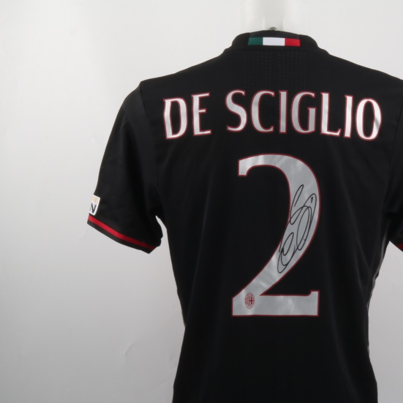 Maglia De Sciglio indossata in Milan-Inter, 20/11/16  - patch speciale