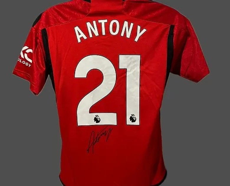 High quality Manchester United ANTONY #21 Player MATCH PREMIER LEAGUE AWAY Jersey LARGE