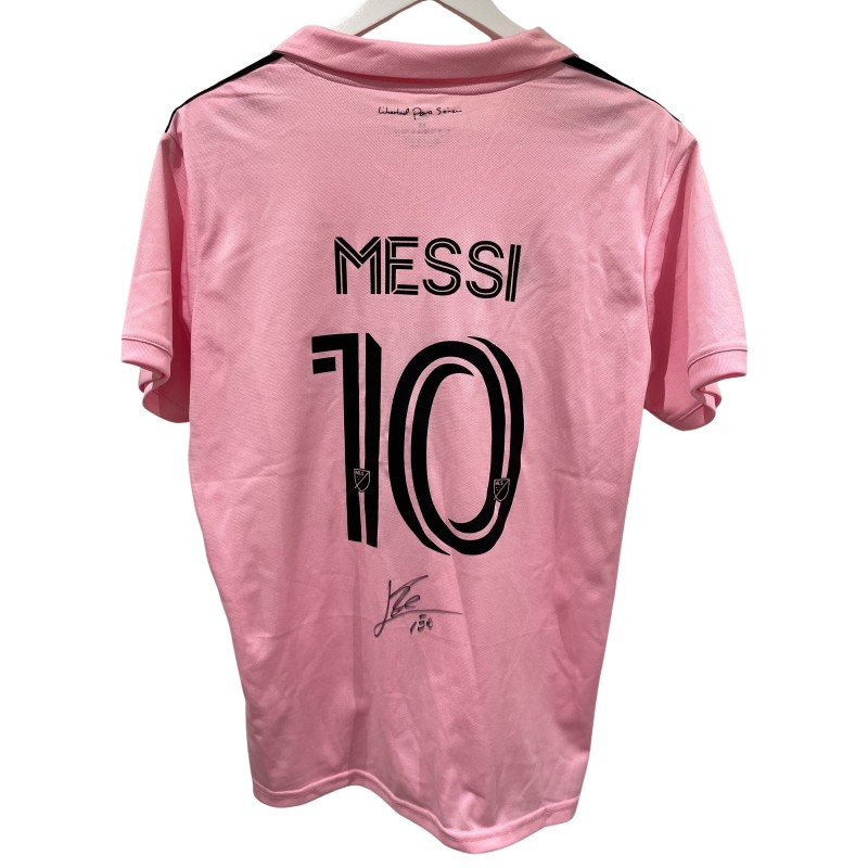 Lionel Messi's Inter Miami 2023 Signed Replica Shirt