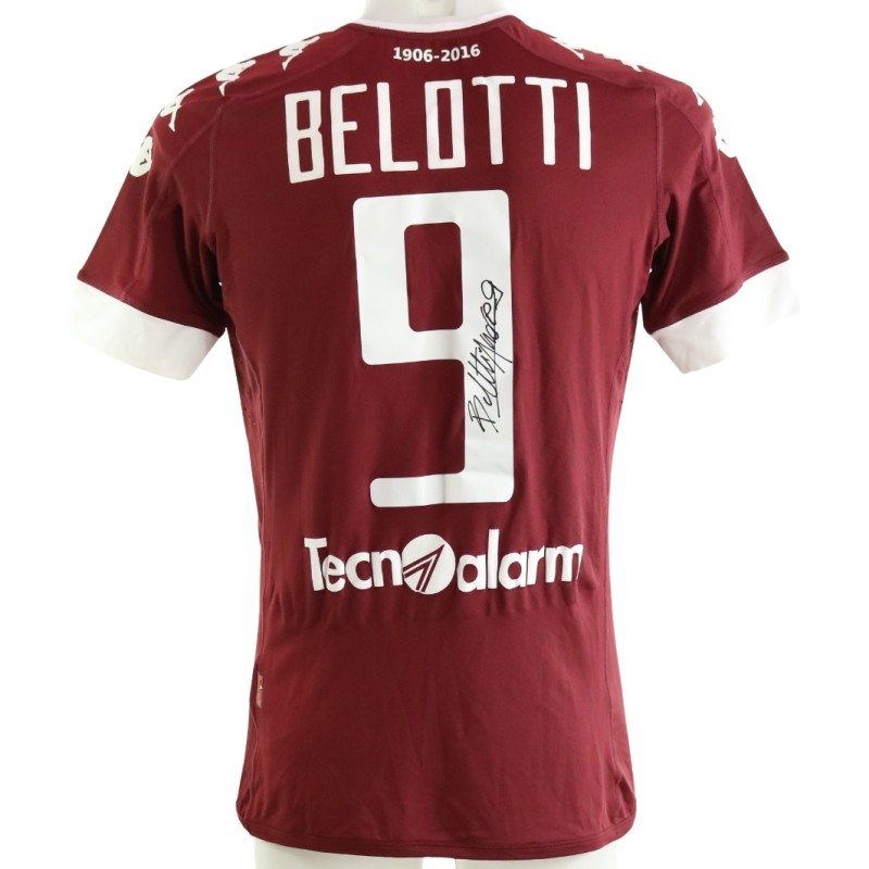 Belotti Official Torino Signed Shirt, 2016/17 