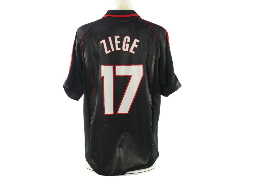 R - Ziege's Milan Match-Issued Shirt, 1998/99