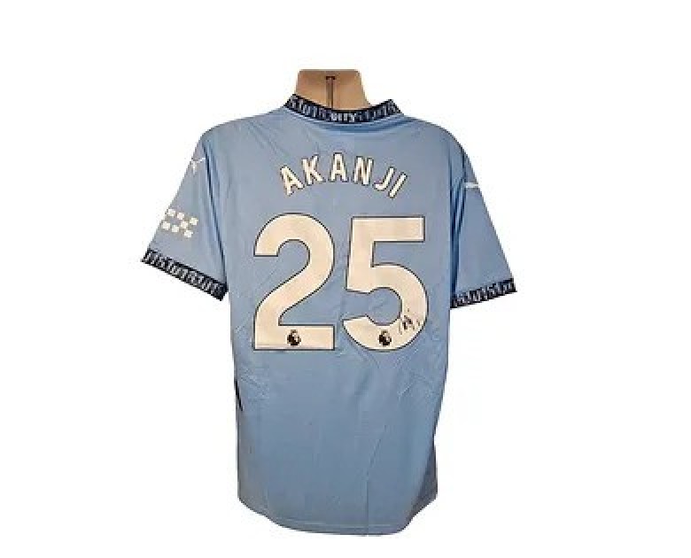 Replica maglia Manchester City 2024/25 firmata da Manuel Akanji