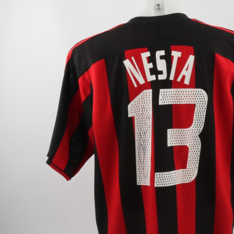 Match worn Nesta, Italy Supercup 03/08/2003, signed by Nesta, Pirlo and Gattuso