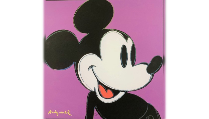 'Mickey Mouse' - Original Lithograph by Andy Warhol