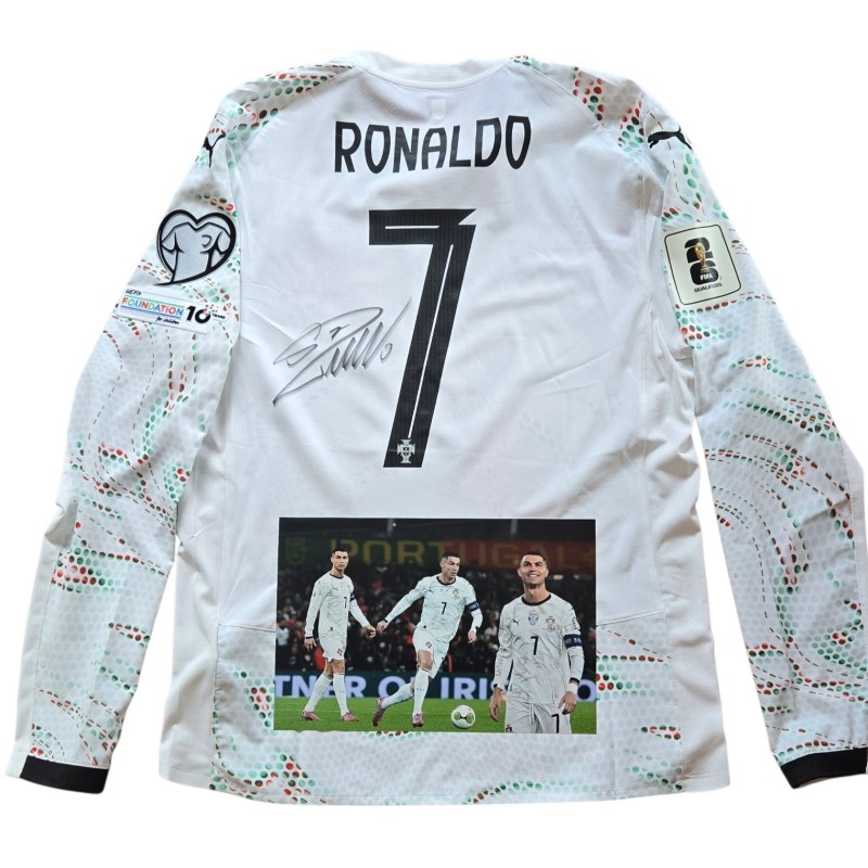 Maglia Gara Ronaldo Irlanda vs Portogallo, Qualificazioni WC 2026 - Autografata