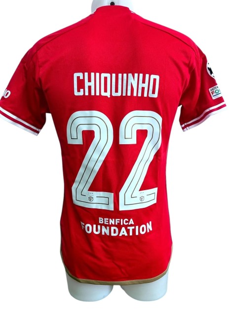 Chiquinho's Benfica Match-Issued Shirt , UCL 2023/24