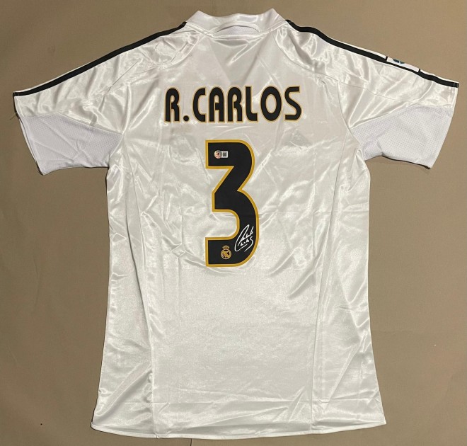 Replica maglia del Real Madrid 2004/05 firmata da Roberto Carlos