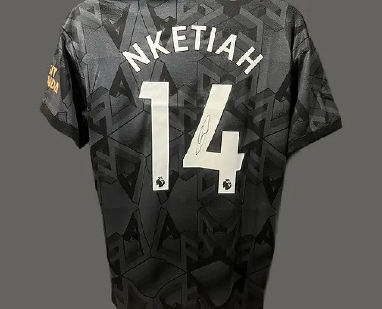 Eddie Nketiah Arsenal Signed 'Away' Shirt - 2022/23