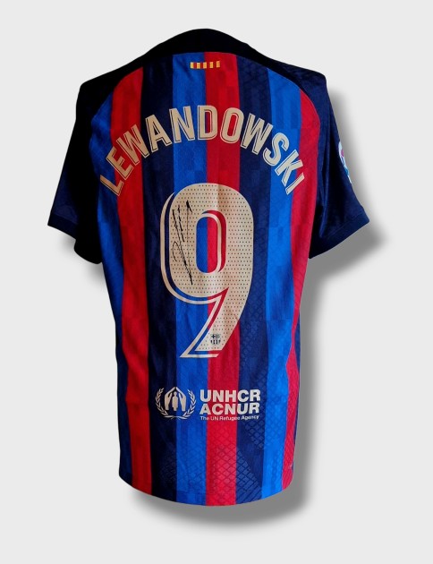 Lewandowski's FC Barcelona 2022/23 Signed Shirt