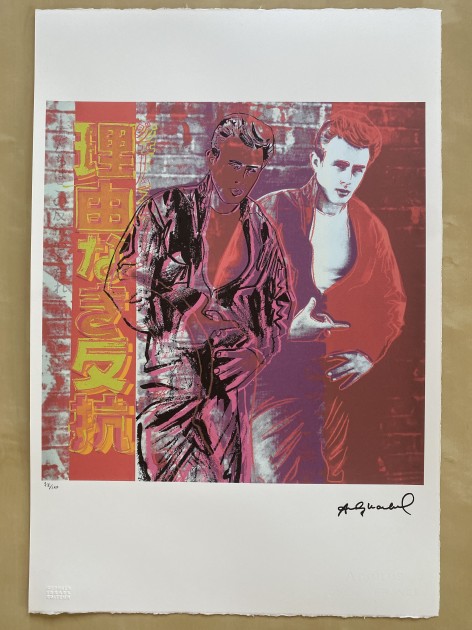 Andy Warhol Signed "James Dean" 