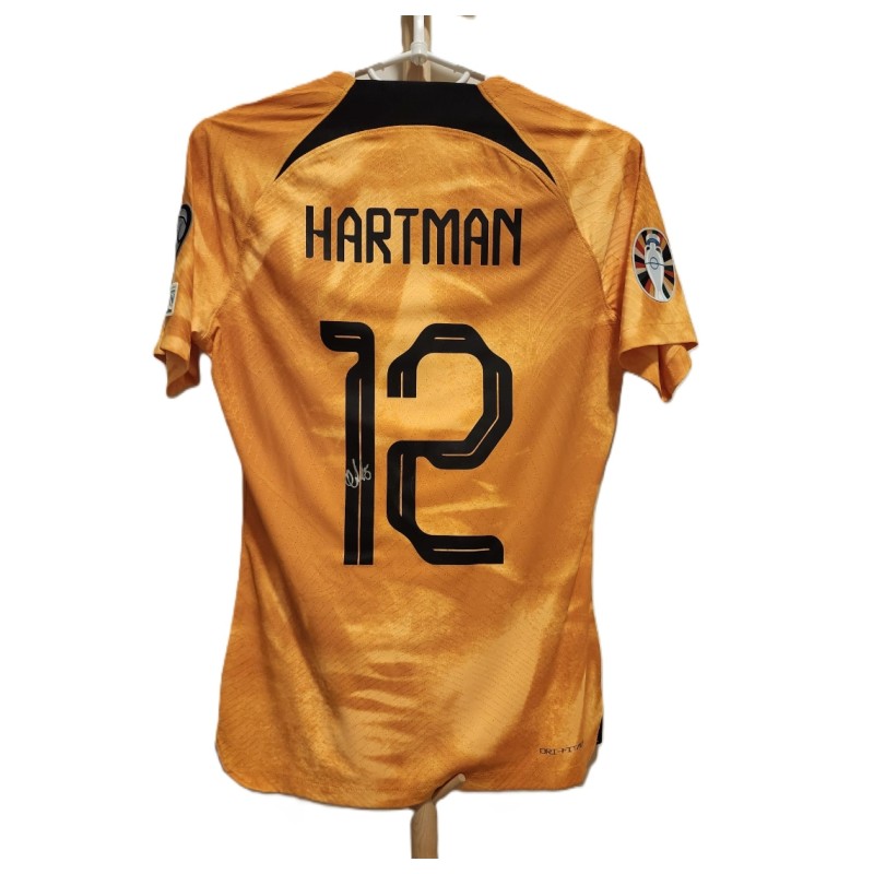 Hartman's Netherlands Signed Issued shirt vs Greece 