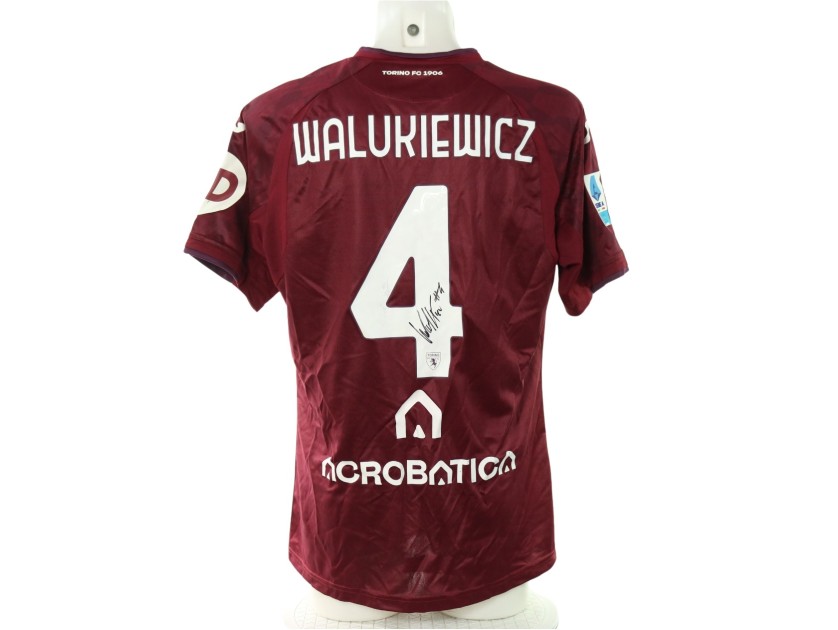 Walukiewicz's Torino vs Bologna Signed Unwashed Shirt, 2024