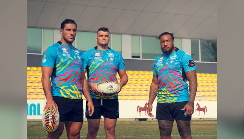 Zilocchi's Zebre Rugby Worn Shirt, 2018/19 - Signed by the Team
